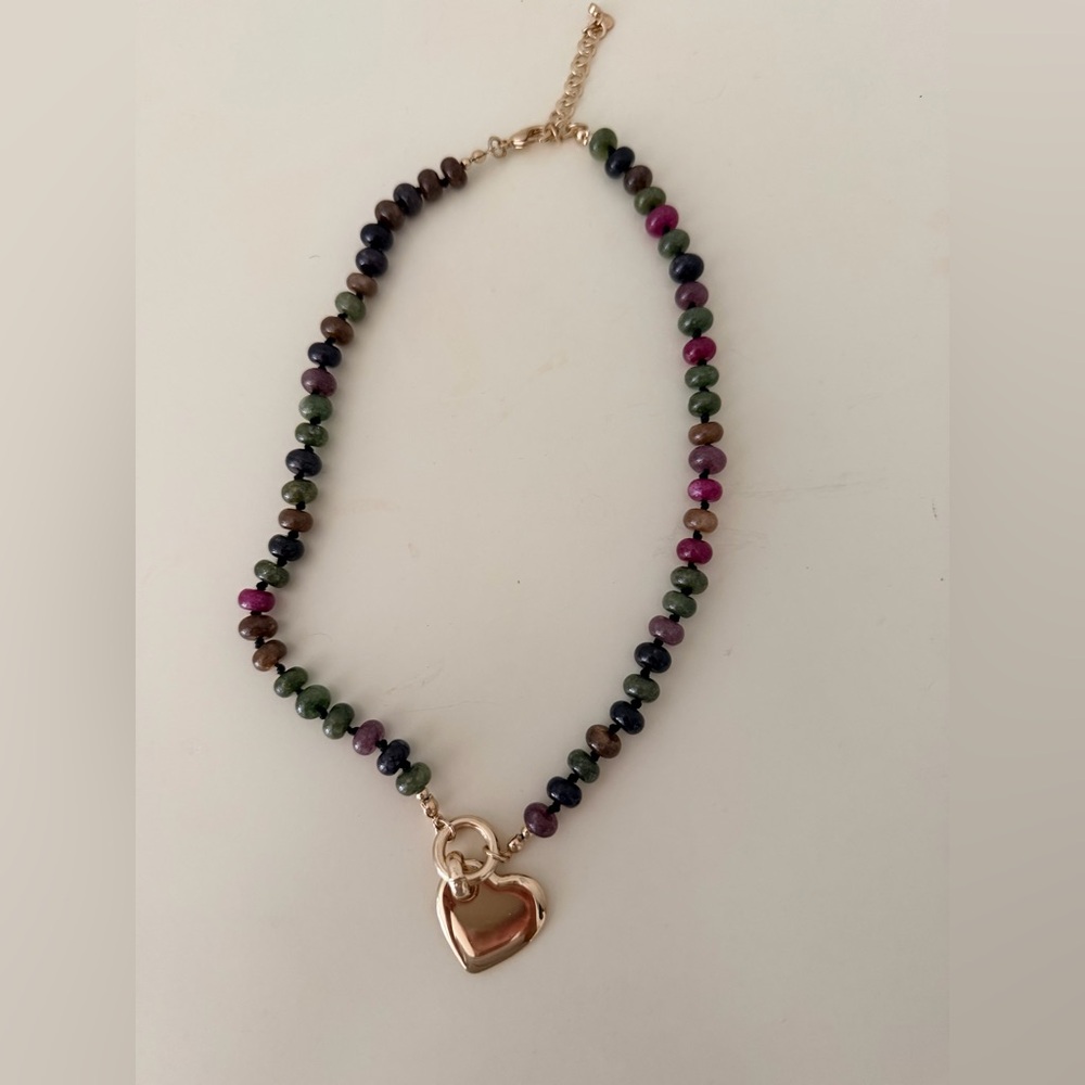 Gold Heart Pendant Necklace